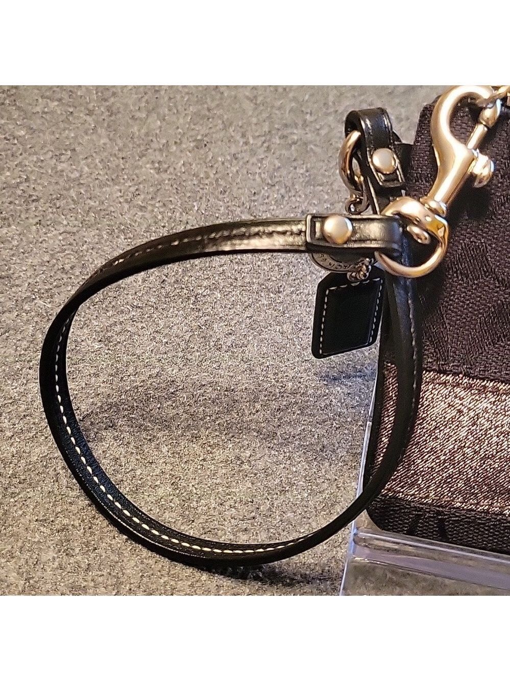 EUC Coach Legacy Wristlet with Glitter Stripe - Picture 2 of 5
